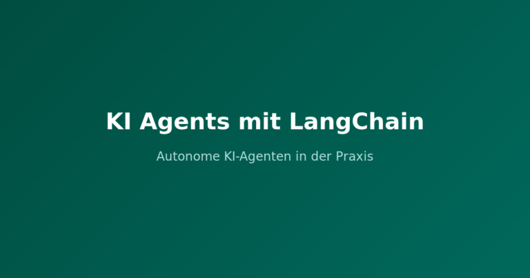 KI Agents mit LangChain 4