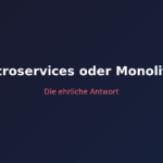 Microservices oder Monolith Header